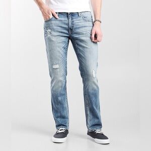 BKE Men’s Mason Tapered Leg Stretch Low-Rise Regular Fit Jeans Size 38x32 NWT
